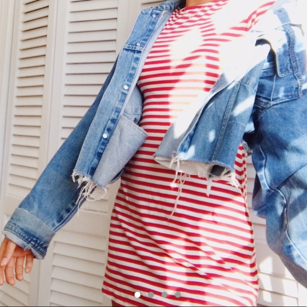 STRIPED MINI DRESS